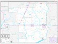 Jefferson Davis Parish (), La Carrier Route Wall Map